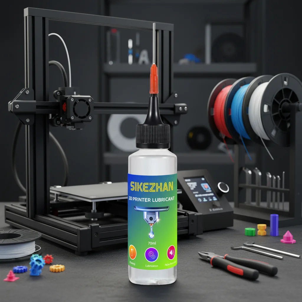 3D Printer Lubricating Oil，Needle‑Tip Rail/Lead Screw/Bearing Lube，Reduce Friction & Noise，Smooth Motion，Anti‑Rust Maintenance