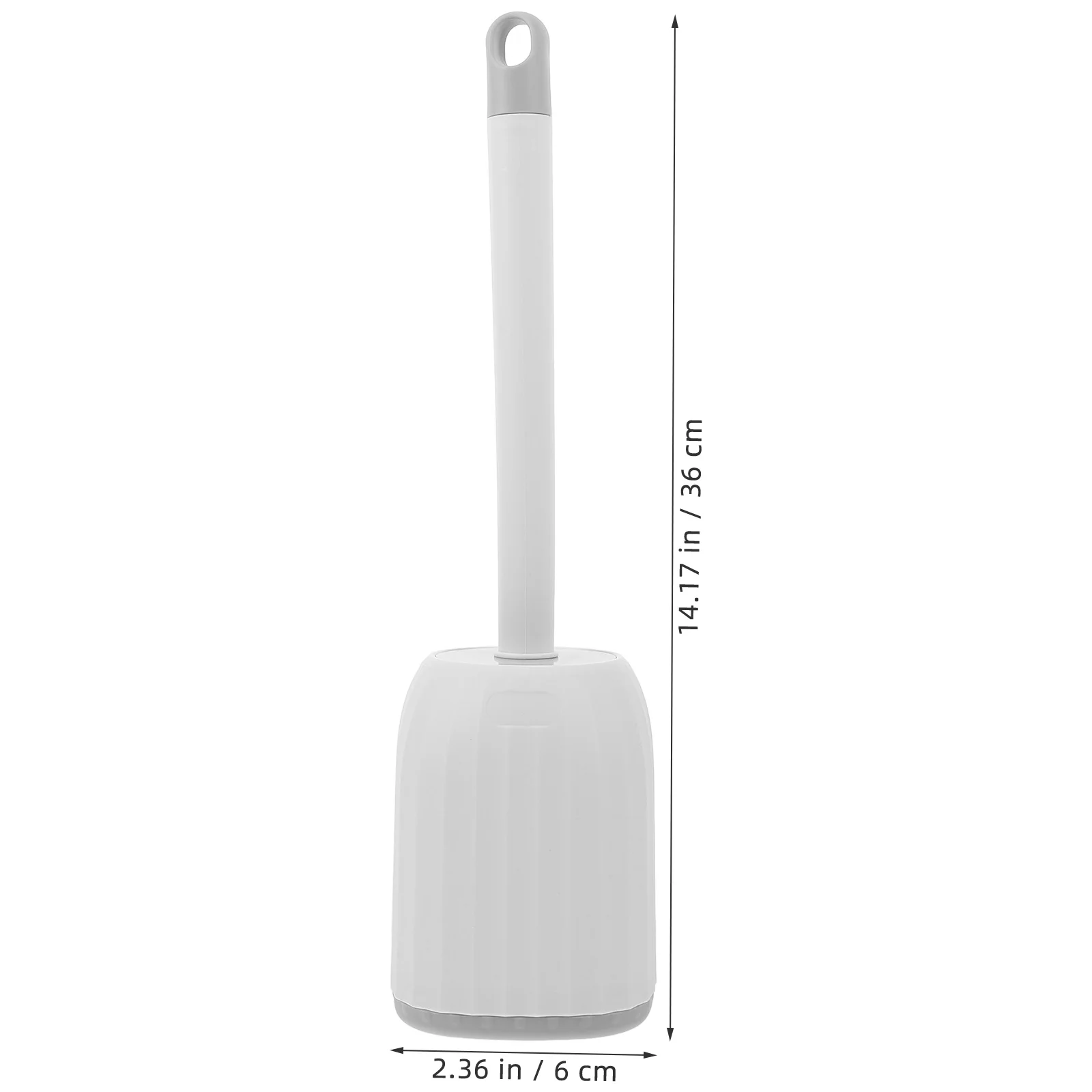 مجموعة فرش المرحاض المثبتة على الحائط بمقبض طويل وحامل فرشاة المرحاض البلاستيكي ومستلزمات تنظيف الحمام باللون الأبيض الميت #3