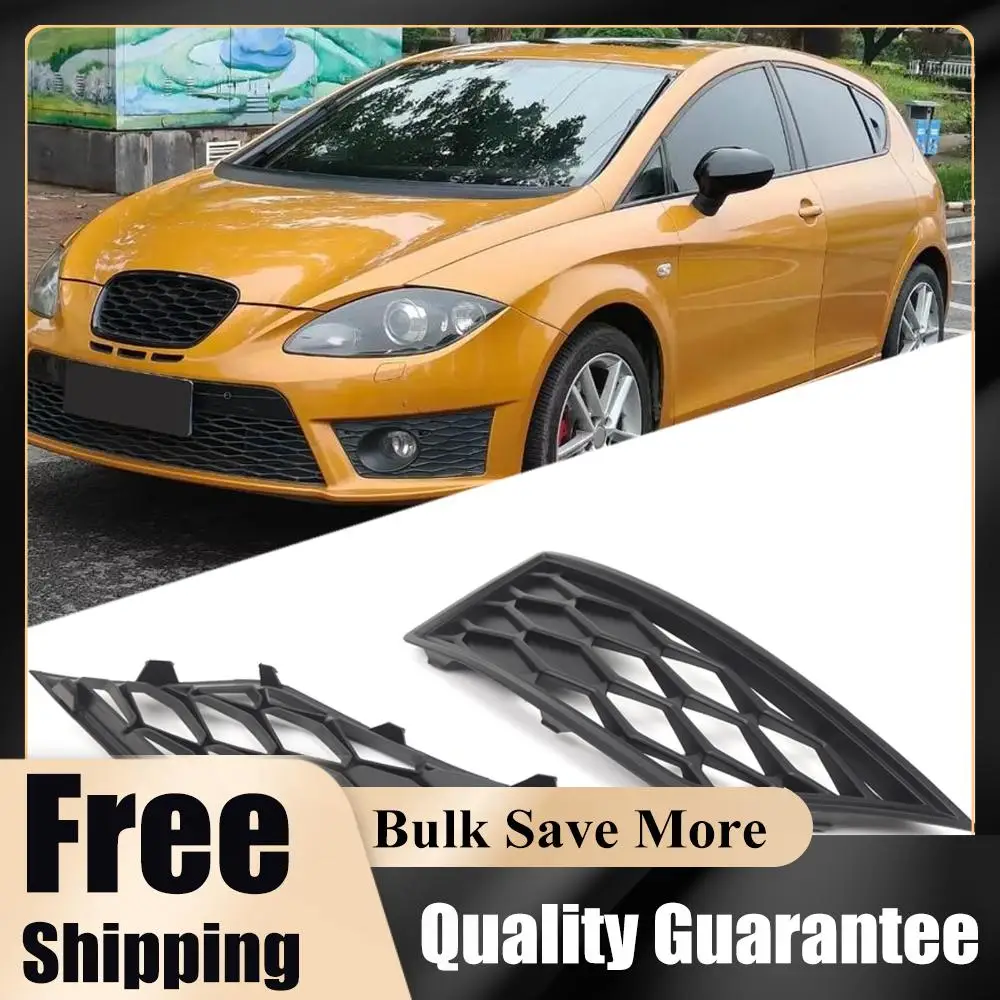 

2PCS Side Front Bumper Lower Bezel Grille 5F0853665C 5F0853666C Front Fog Light Grill Cover for SEAT Leon Pre-Facelift 2012-2017