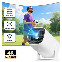 P30PRO Home Theater Projector Android 11 WIFI 6 Native 720P With Speakers Portable Cinema Outdoor Projector Upgrated HY300