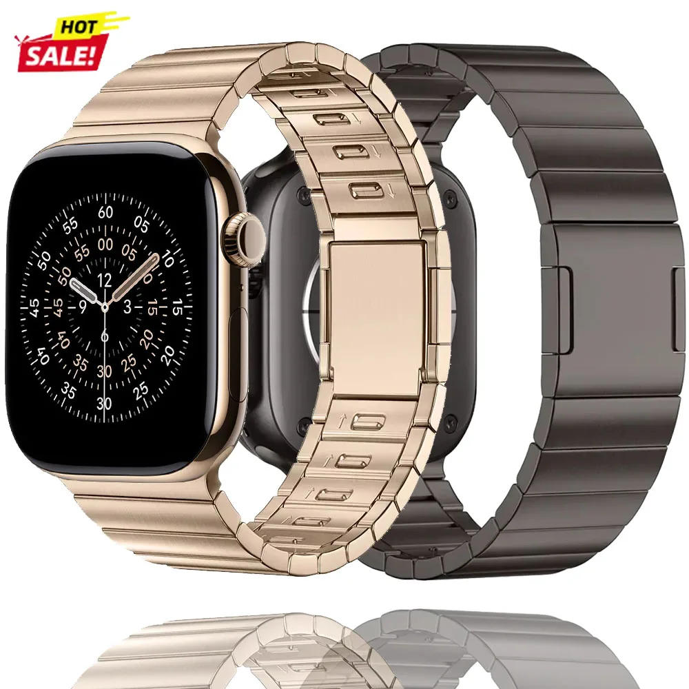 

Stainless steel Strap for Apple Watch Band Ultra 3 49mm 45mm 44mm Magnetic clasp Bracelet iWatch series 11 10 46mm 9 8 7 6 5 SE3