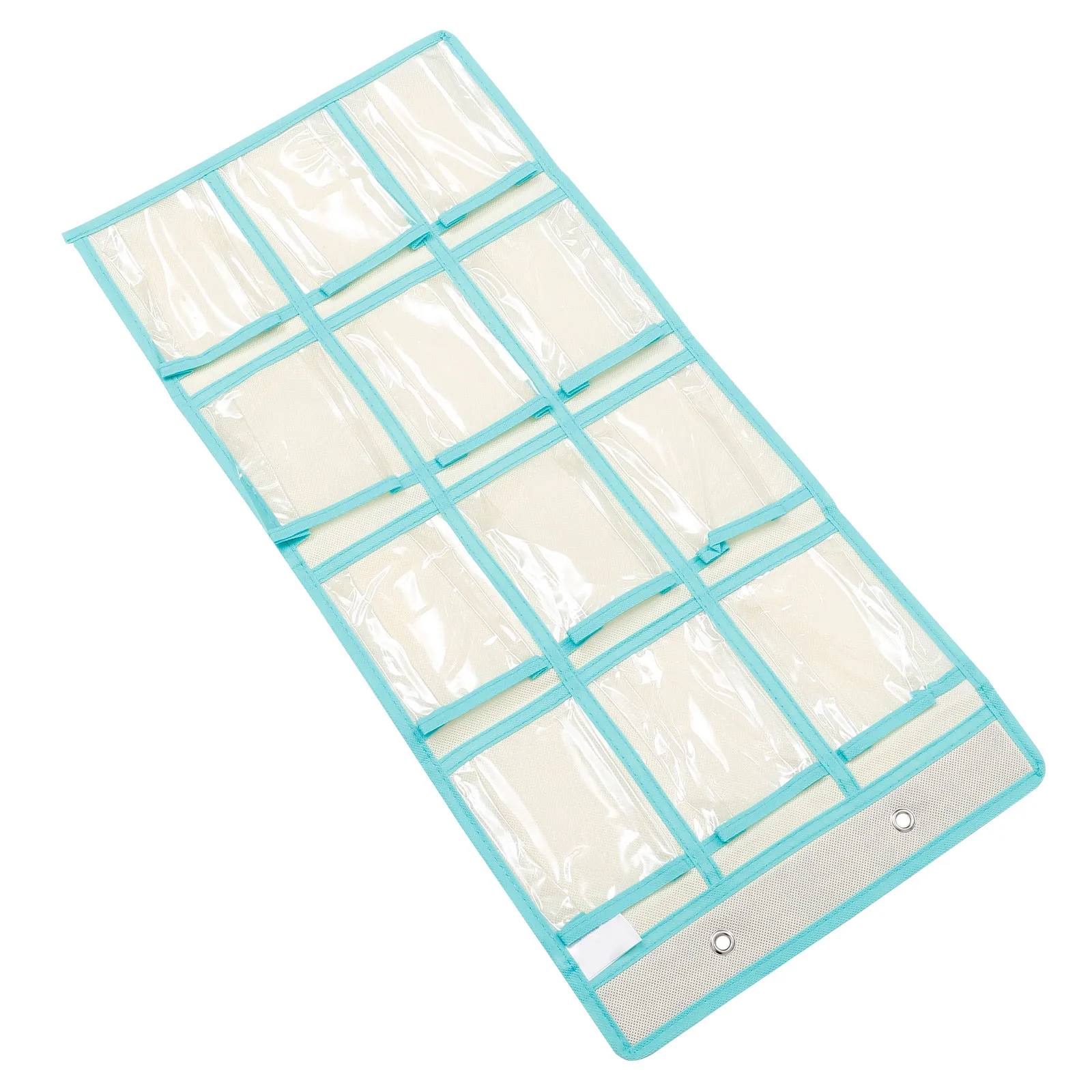 Clear Wall-Mounted Classroom Storage Holder with Pockets for Phones, Calculators, Jewelry & Accessories
