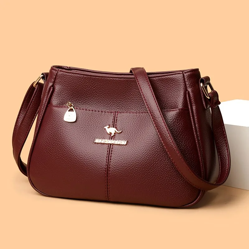 حقائب كتف كروس من الجلد الناعم للسيدات حقائب يد فاخرة حقائب يد للنساء حقيبة يد جلدية كاجوال عالية الجودة #3