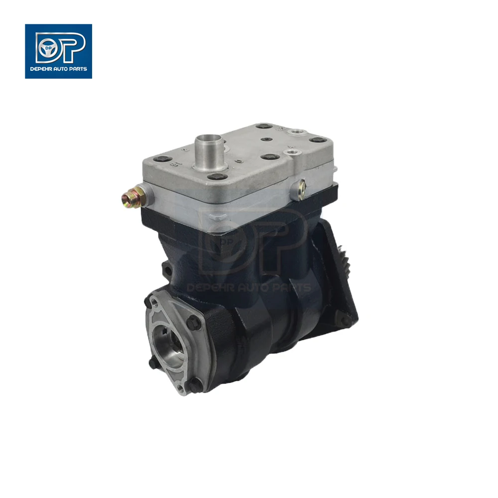 9115530010 4571301515 4571302015 9115530030 Depehr Heavy Duty European MBZ Truck Two Cylinder Air Brake Compressor