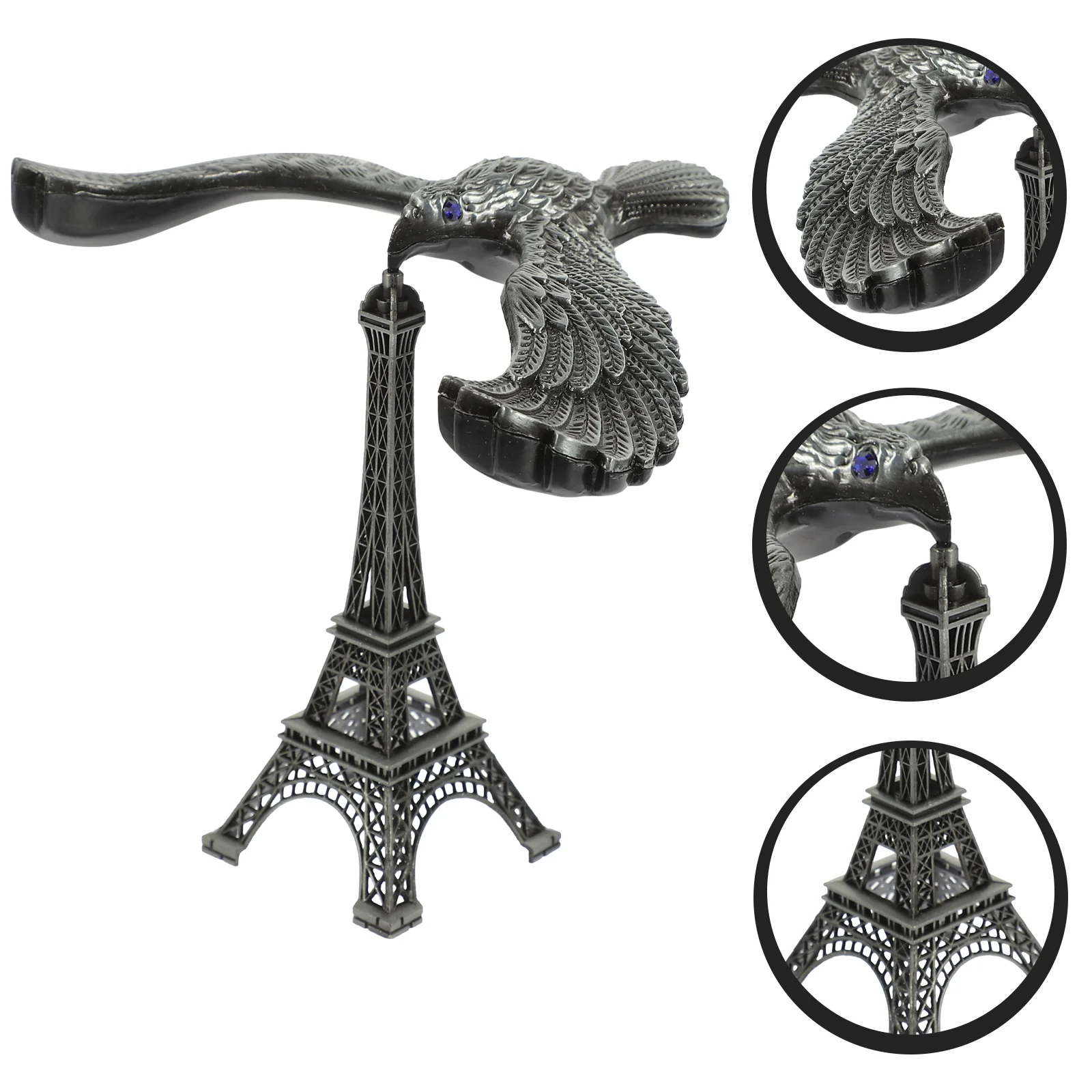 1 pcs Premium Alloy Eiffel Tower Model Balancing Eagle nament Alloy Balance Bird Statue Rustic Home Decor Table Adornment