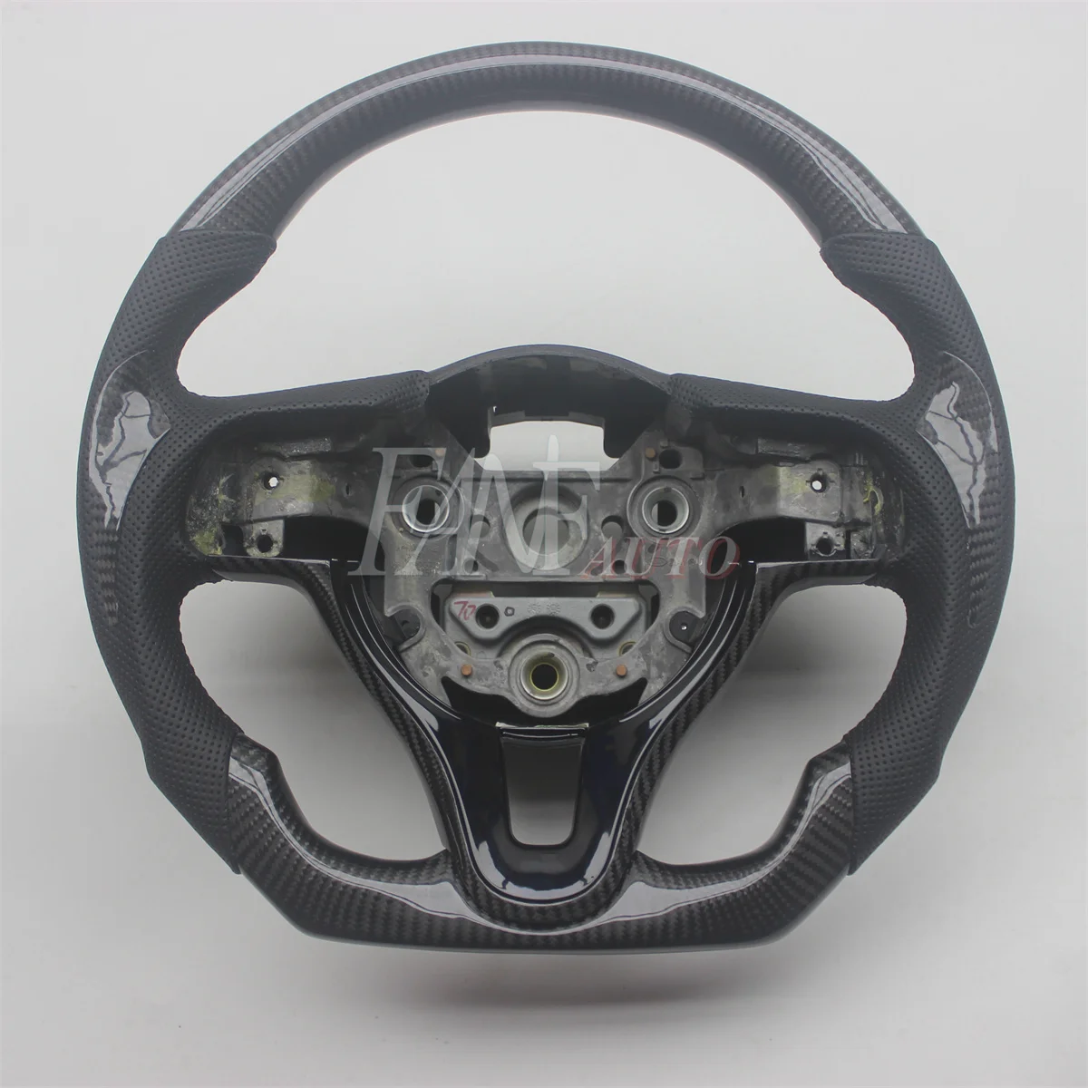 Replacement Real Carbon Fiber Steering Wheel with Leather for Kia Optima K5 2016-2018