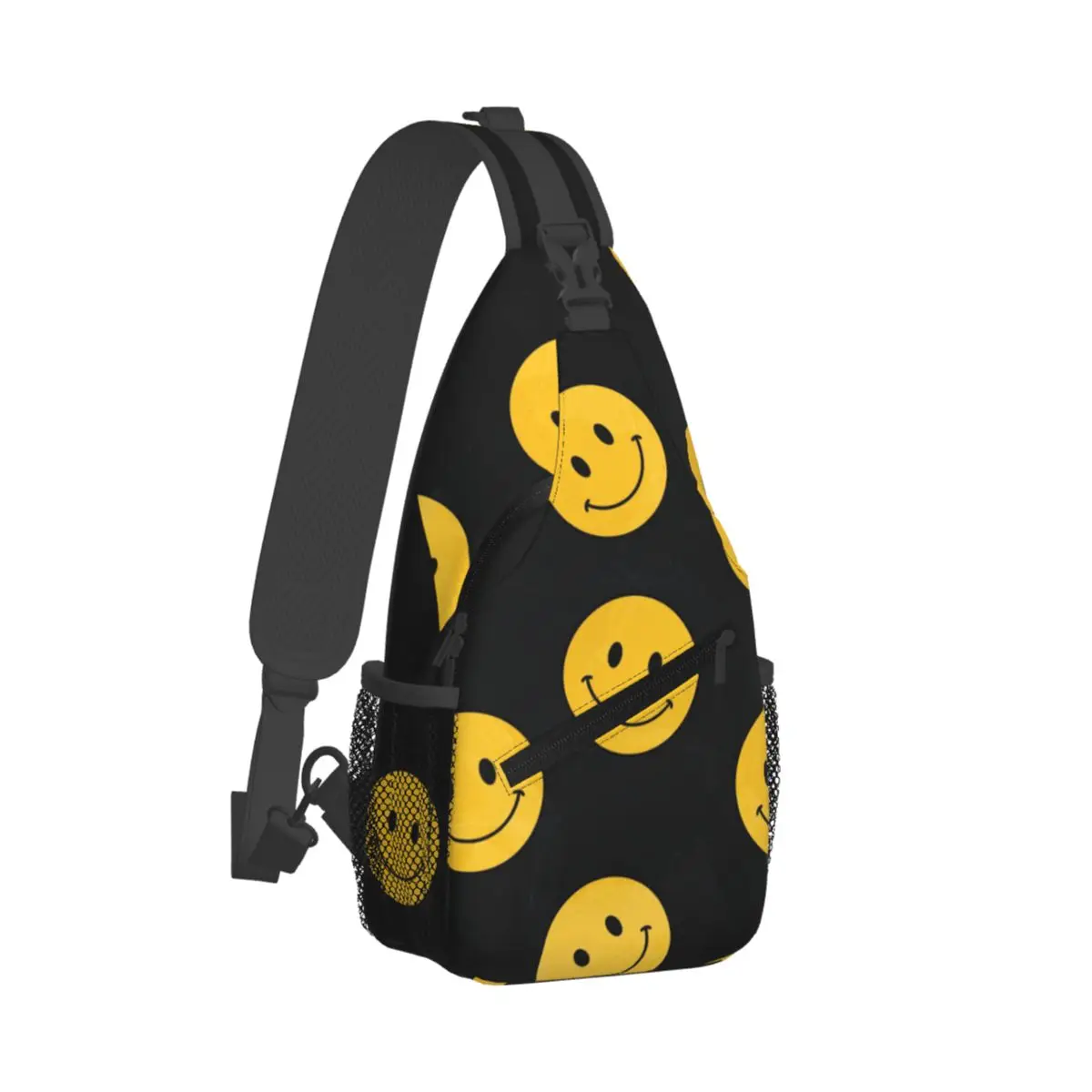 Smile Smiling Emoticon Trendy cross chest bag diagonally, a fashionable backpack designed specifically for daily travel