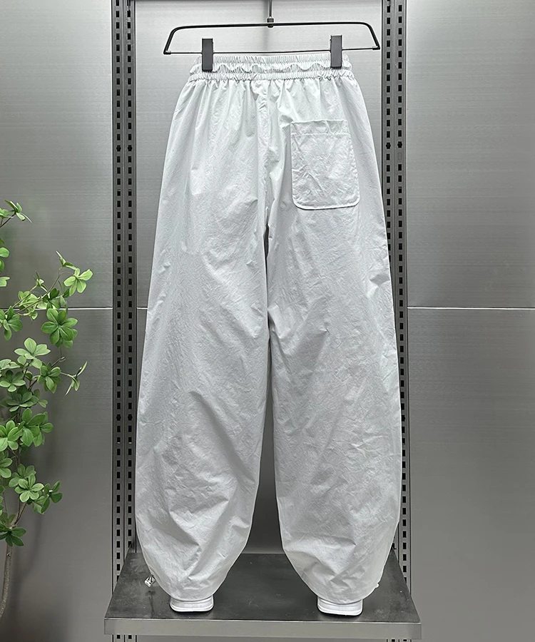 Summer Thin Fashion Trend Outdoor Men's Loose Striped Patchwork Casual Pants Versatile Youth Stylish Quick-Dry Sports Pants