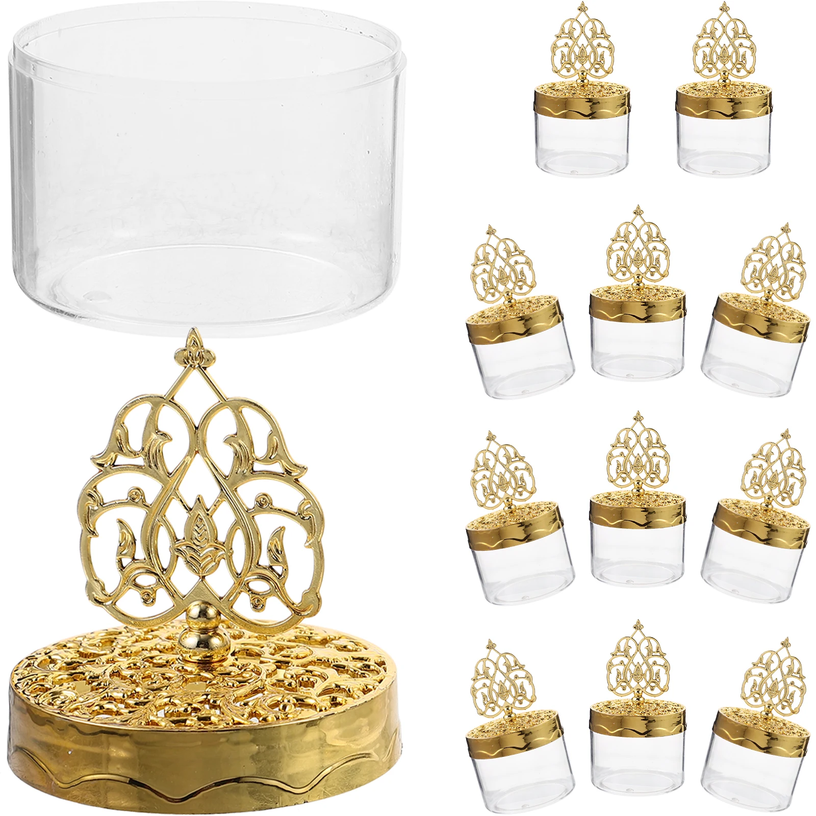 

12 Pcs Candy Box Lid Boxes for Chocolates Wedding Transparent Small Gift Bridesmaid