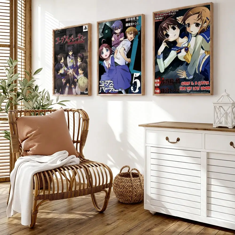 Anime C-Corpse P-Party Poster Wall Stickers HD Painting Self Adhesive Art Decals for Bedroom Living