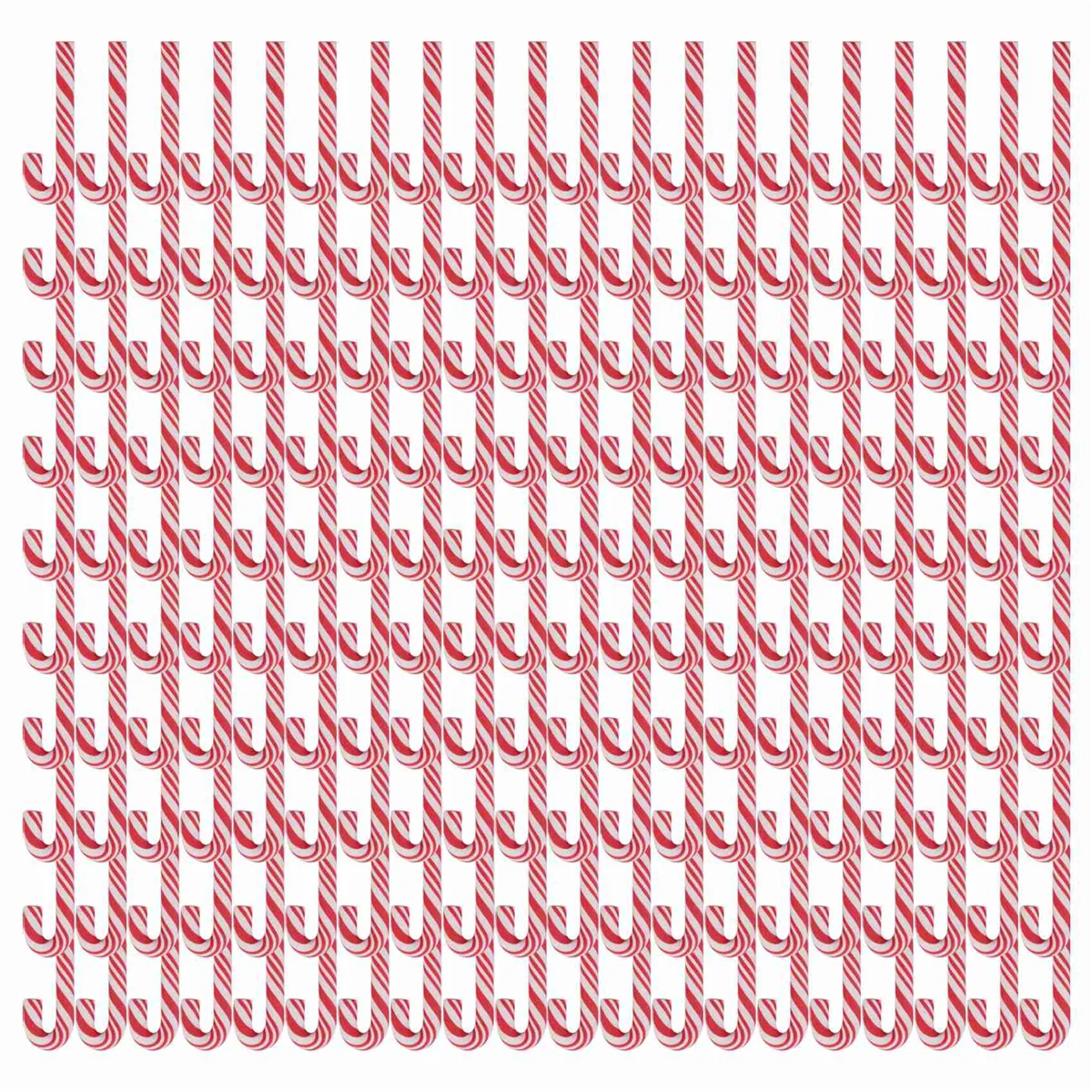 120Pcs Red and White Handmade Christmas Candy Cane Miniature Food Dollhouse Home Decor Clay Candy Cane