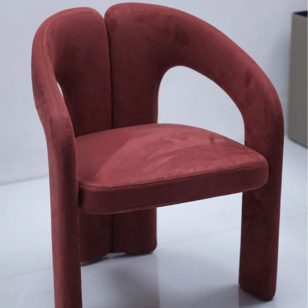 كرسي طعام كاجوال مريح للمنزل، كرسي خلفي لتقديم الطعام، مقعد تجاري