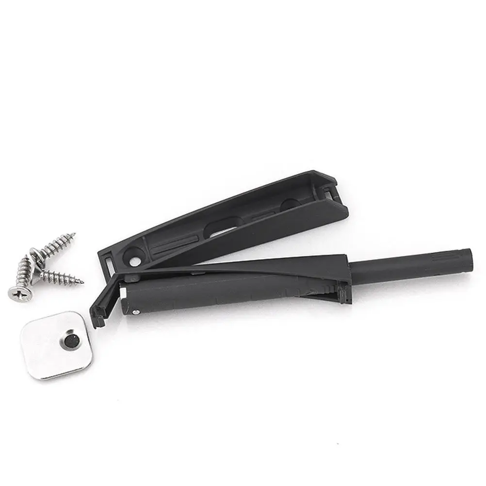 4Pcs Cabinet Door Rebounder Push Touch Latch Buffer Plastic Automatic Push Open Close for Bedroom Bathroom Cupboard Furniture