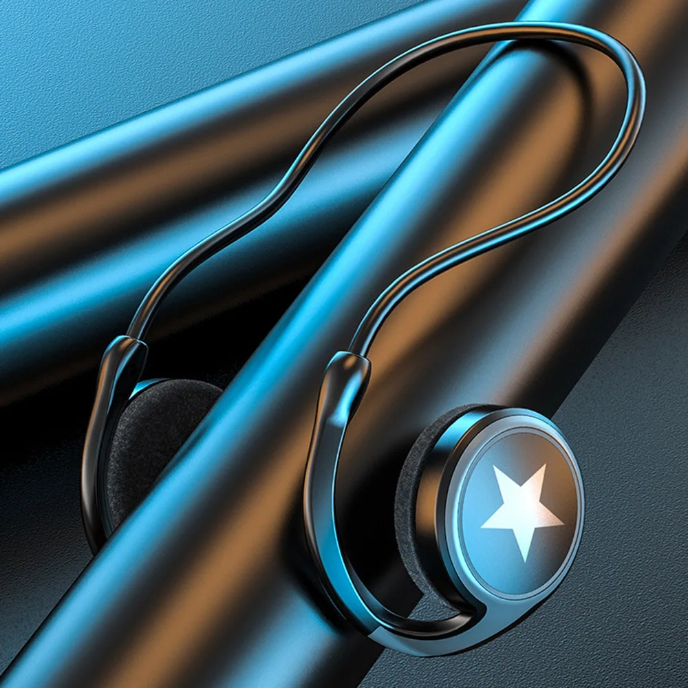 T28C A23 Small Bluetooth Headphones Wrap Around Head - Sports Mini Headset Wireless Headset , 12-Hour Battery Life, Blue