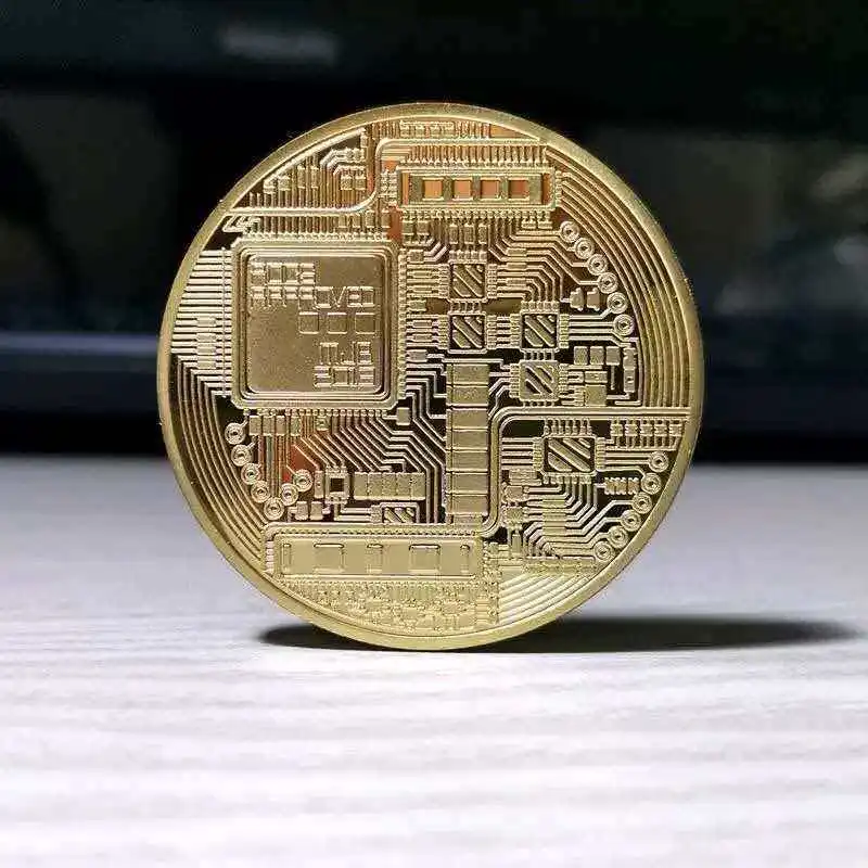 Bitcoin BTC Lucky Challenge Coin Finger Skill Fidget Toys For Anxiety ADHD Flipping Decision Making And Fun Commemorative Gifts