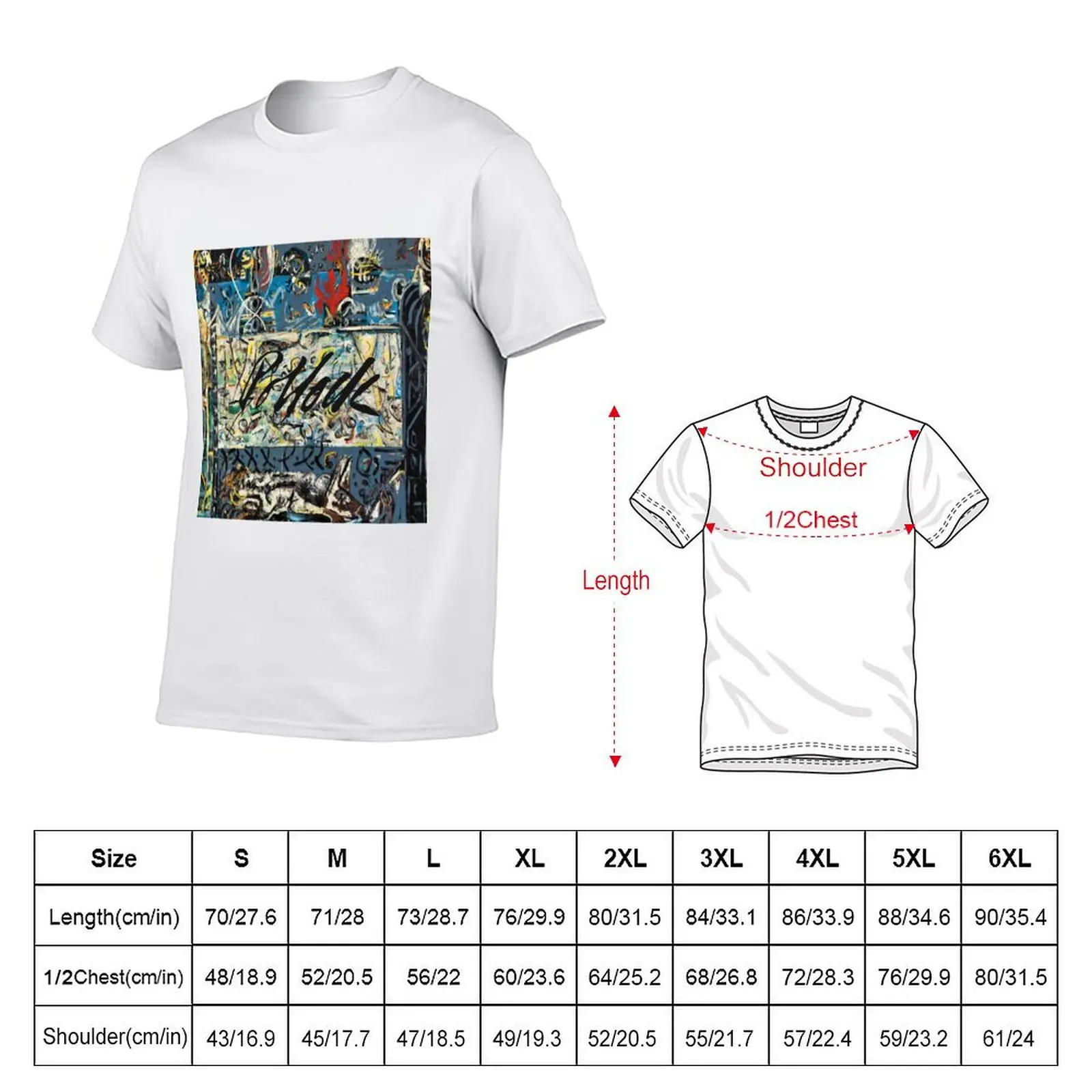 Guardians of the Secret by Jackson Pollock T-Shirt Basic Solid Color Short Sleeve Cotton Top