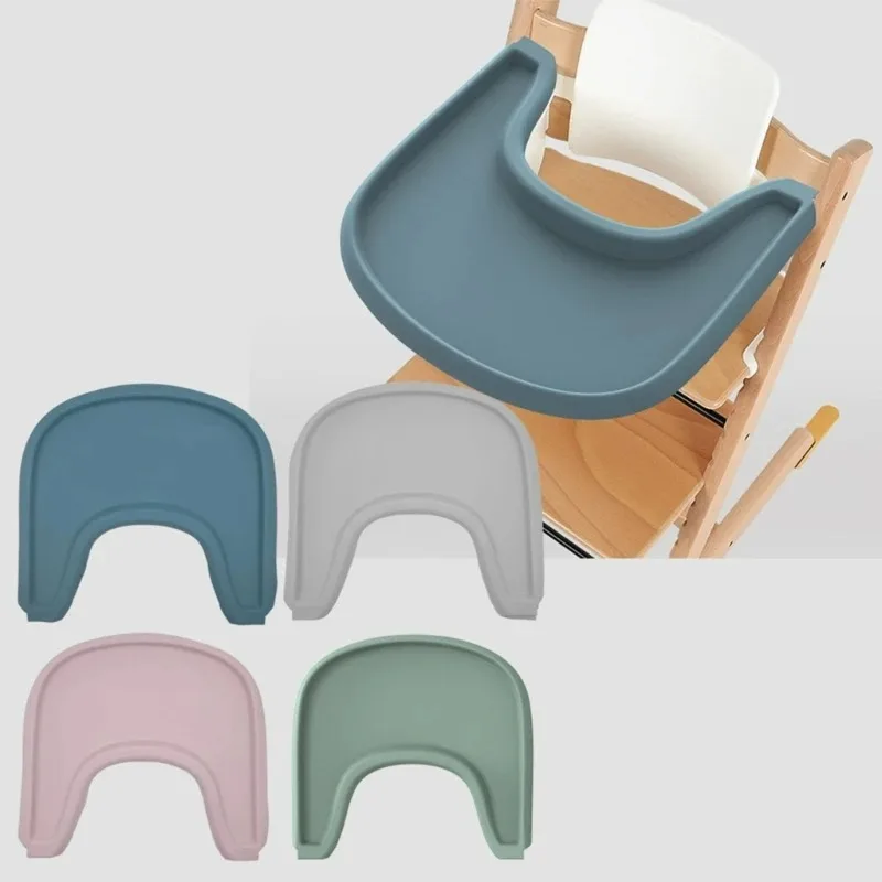 Baby Dining Chair with Silicone Mat All Inclusive Children's Table and Chairs with Silicone Soft Table and Dining Chair Cushion