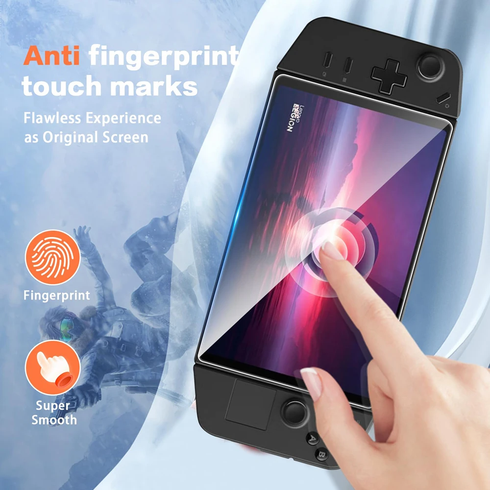 طبقة واقية من الزجاج المقسى لـ Lenovo Legion Go ، واقي الشاشة ، الحافة المنحنية ، مضاد للخدش ، وحدة التحكم المحمولة ، ملحقات الألعاب