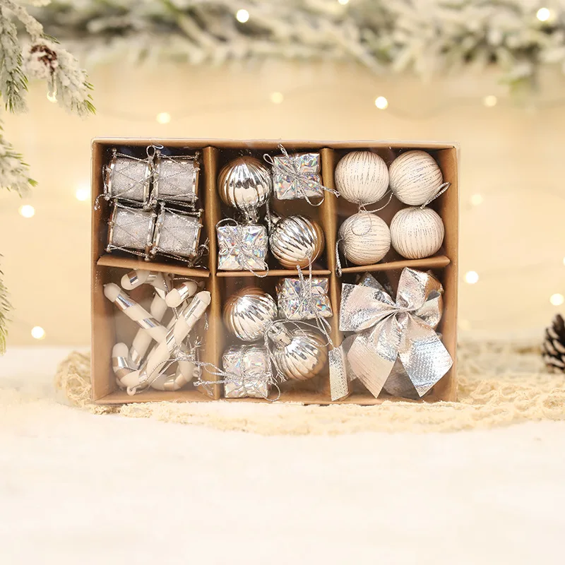 Bows Christmas Ball Christmas Baubles for Christmas Tree Hanging Balls Ornaments for Christmas Party Wedding Party Decoration