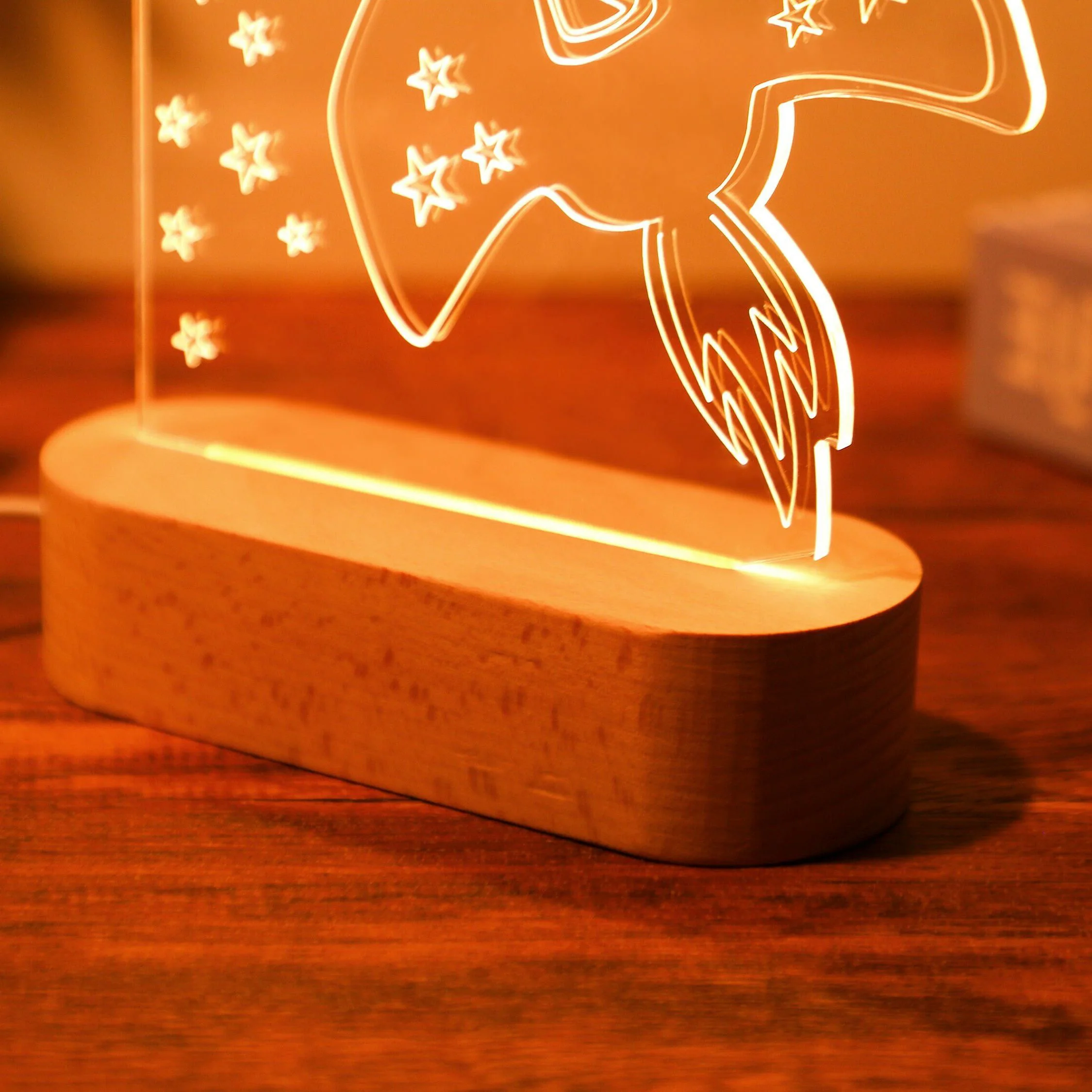 Veilleuse USB personnalisée pour enfants, lampe avec nom personnalisé pour bébé, décor de chambre arc-en-ciel pour nouveau-né, cadeau d\'anniversaire