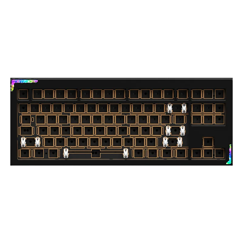 Bridge75 Keyboard Positioning Board Customized PC POM PP FR4 Carbon Fiber ABS Anodized Aluminum Silver