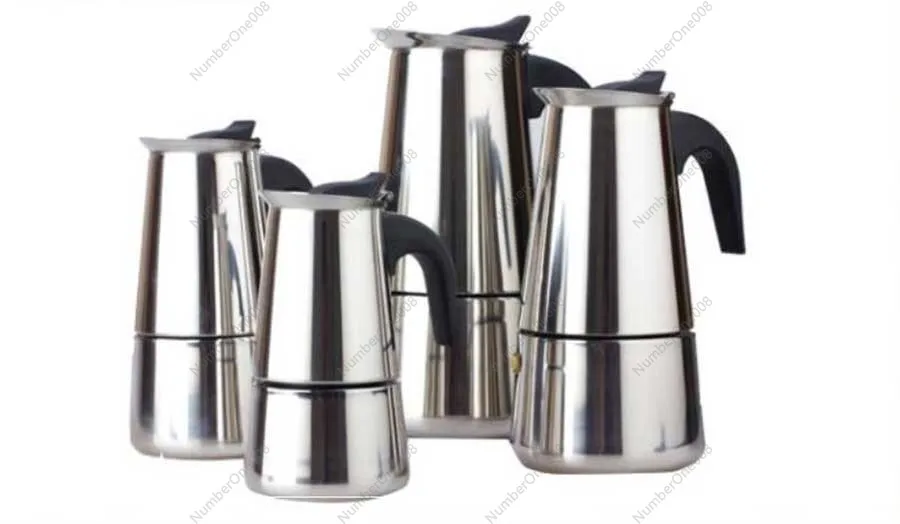 Stainless Steel Coffee Pot Used For Italian Espresso Machine  Potable Induction Cooker Coffee Pot D097