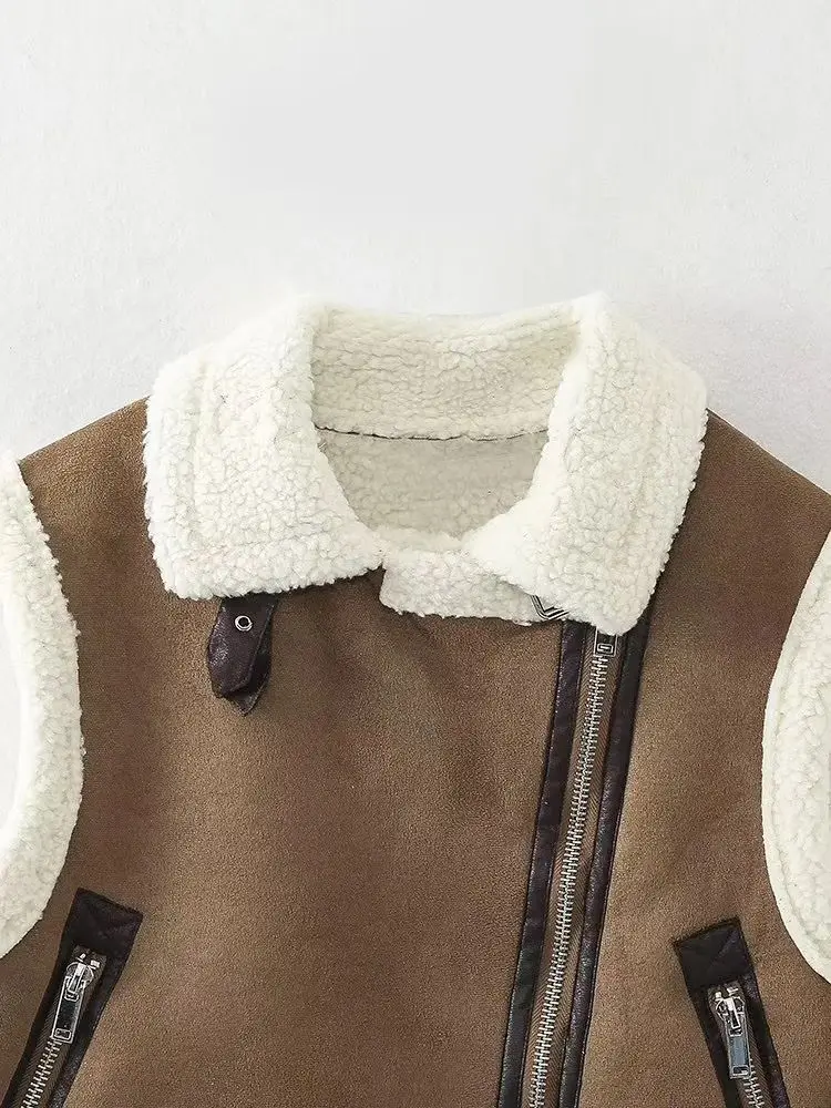 

Vests Waistcoats Thick Womens Red Spring Lace-Up Cropped Fitted Minimalist Style Urban Versatile Breathable Softy Flexible Retro