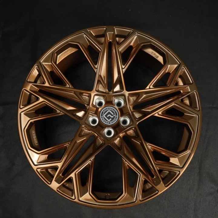 

Hebei Zhi Hub High Quality Sleek Bronze Forged Wheels 16-24 Inches Customizable Color Size Passenger Car Wheels One Piece
