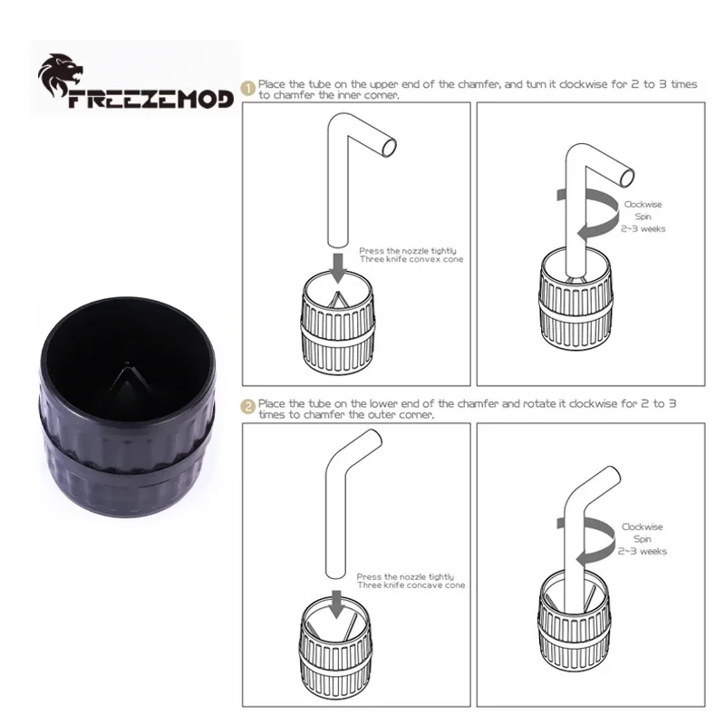 FREEZEMOD Waterkoeling Harde Buis Ruimer Acryl/PETG Buis Verwerking Tool Afschuining Geschikt Voor Rand Reparatie
