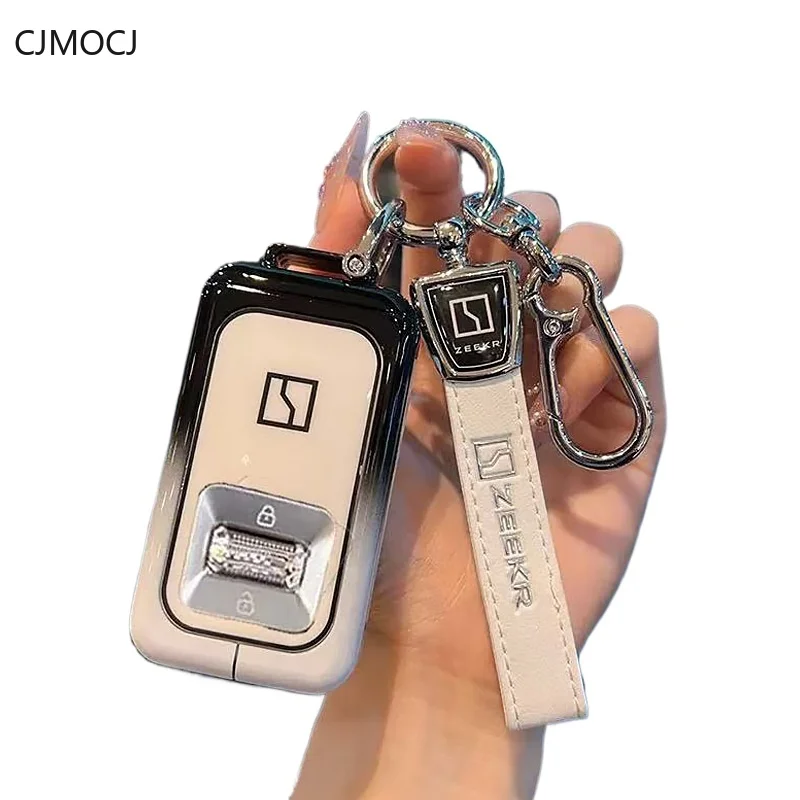 

Zinc Alloy Key Fob Cover for 2025 ZEEKR 9X Black/Ultra/Max Edition - Protective Case Shell with Keychain, Anti-Drop