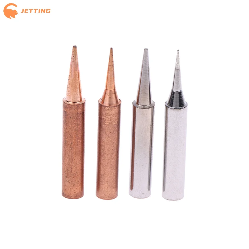5pcs 900M-T-B Soldeer Zuiver Koper Ijzer Tips Set Solderen Tip Lasapparatuur Accessoires Rework Station Laskop