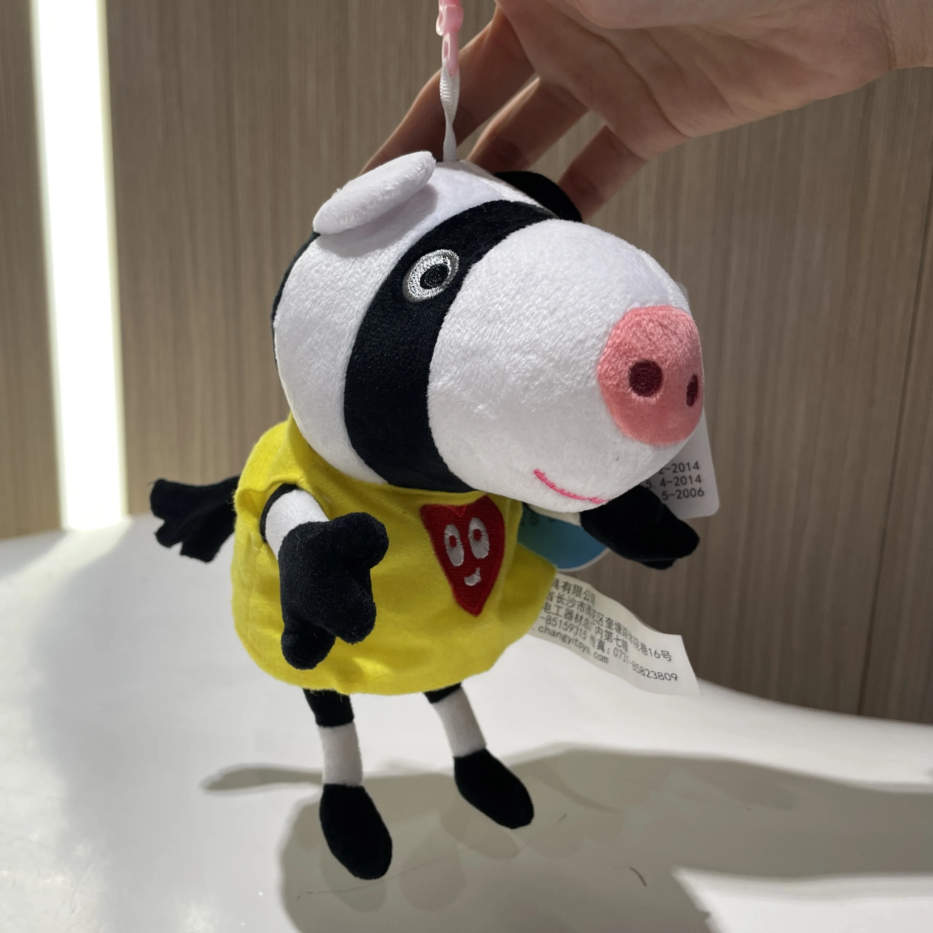 100 % echtes Peppa Pig 12–19 cm Peppa George Evie Plüschtier Evy Cartoon Kuscheltiere Puppe Kinder Geburtstag Weihnachtsgeschenk – Detail 17
