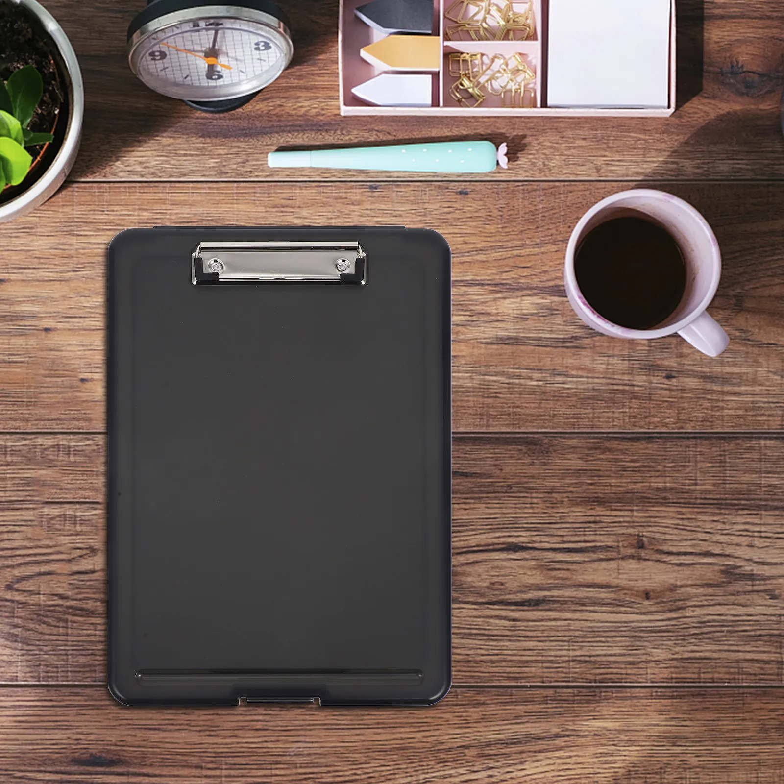 

Пластиковый органайзер для документов формата А4 с клипбордом, прочный кейс для хранения файлов, папка-органайзер для медсестер, офисный биндер с клипбордом