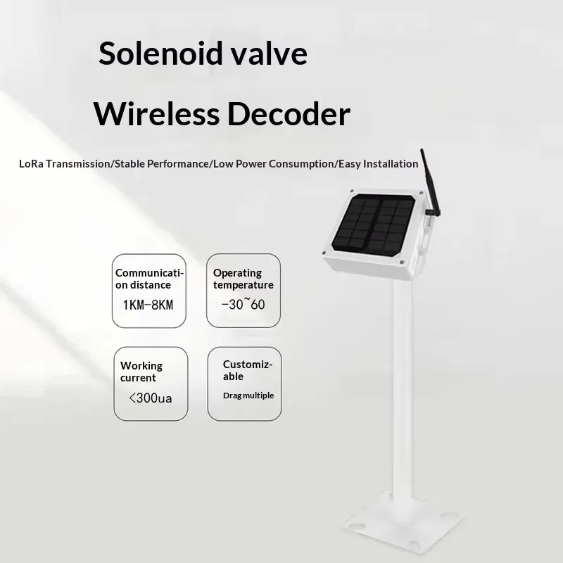 i DaringFish Solar Sensor Intelligent Irrigation Controller Solenoid Valve Agricultural Timing Remote Data Wireless Decoder