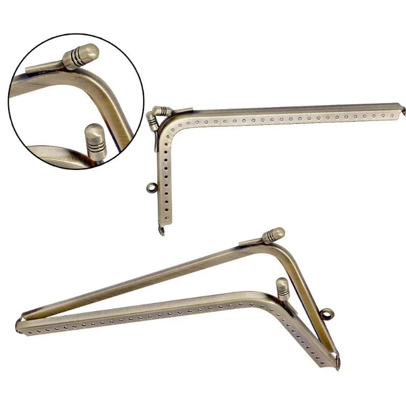 12cm-18cm Metal Purse Frame Handle for Clutch Bag Handbag Accessories Making Kiss Clasp Lock Antique Bronze Tone Hardware