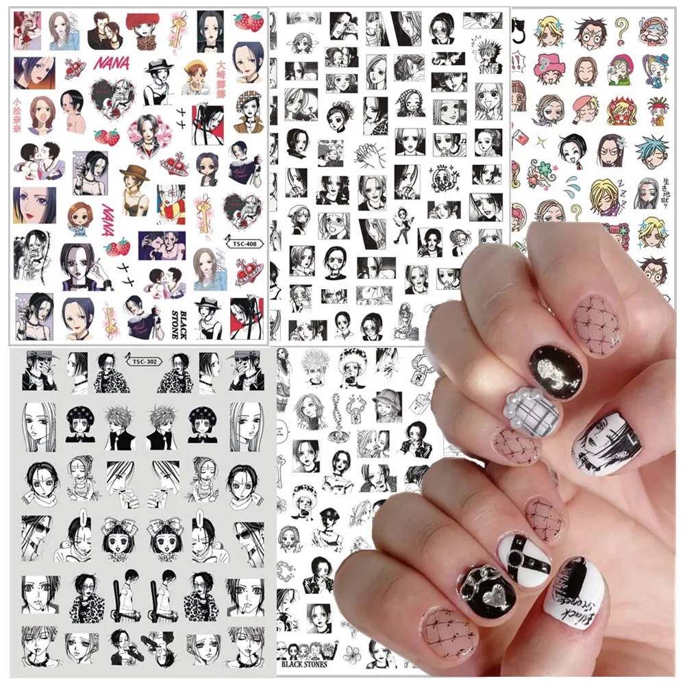 TSC-283 3d Nail Stickers シール Oosaki Nana girl Decal Slider Decor Stamp Komatsu Nana たまごっち シール tomagotchnail