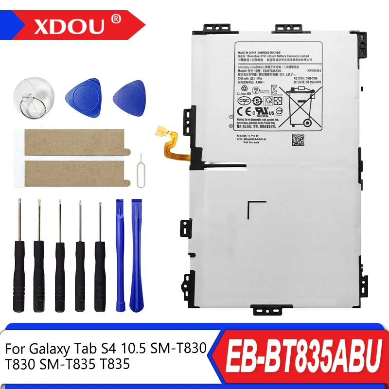 Brand New EB-BT835ABU 7300mAh Tablet Replacement Battery For Samsung Galaxy Tab S4 10.5 SM-T830 T830 SM-T835 T835