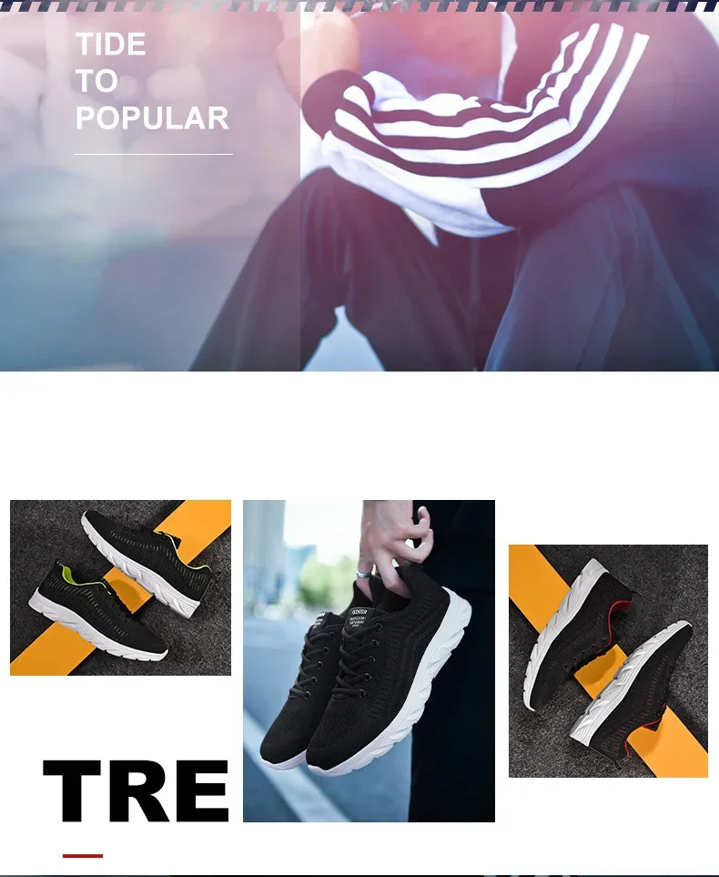 Men Fashion Sports Running Jogging Shoes Casual Sneakers Lace Up Breathable Mesh Light Tennis Outdoor Walking_vogvips.com
