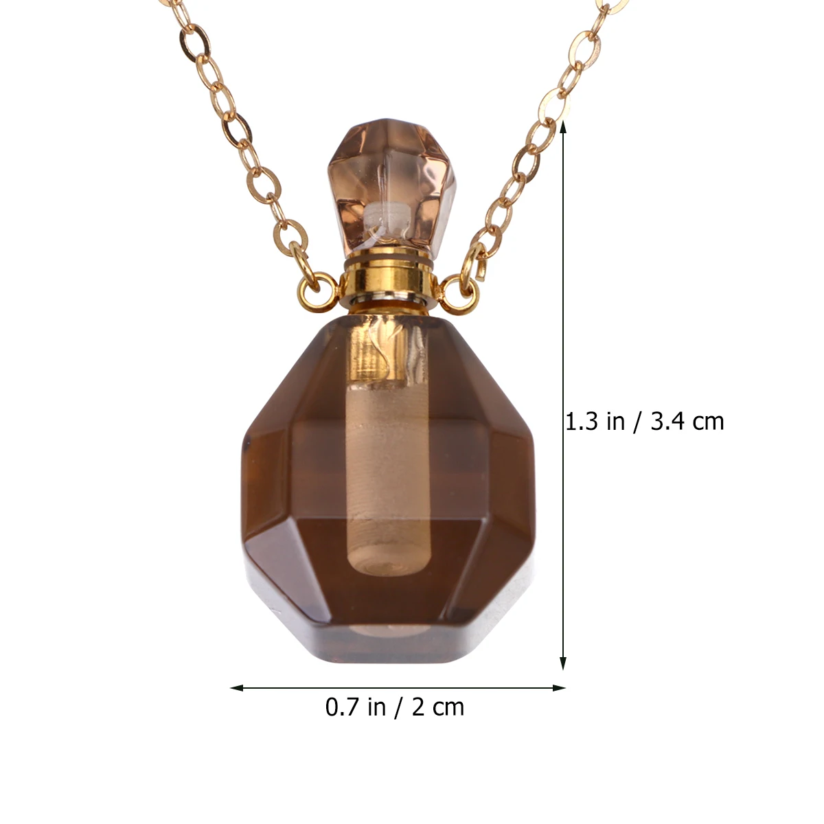 

Crystal Wishing Bottle Pendant Hanging Necklace Perfume Container Decorations Jewelry