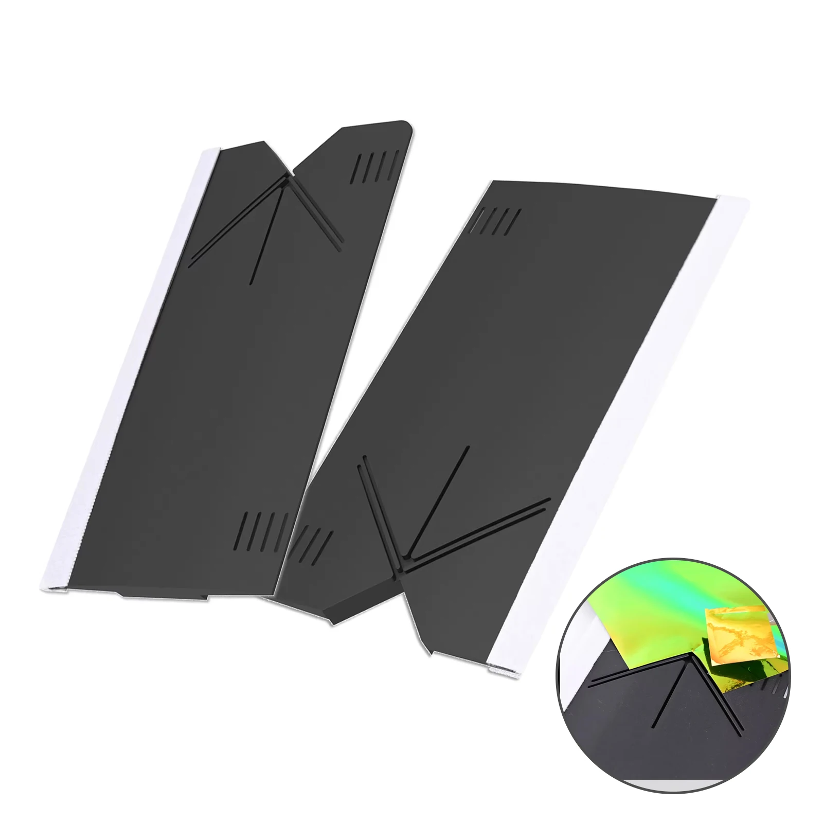 EHDIS Cut Aid Tool For Car Vinyl Wrapping Carbon Fiber Film Design Sticker Corner Edge Precise Cutting Guides Felt Scraper