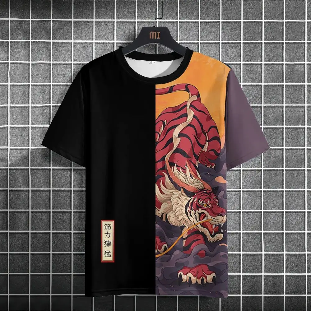 Unisex 2024 T-shirt Men Women Japanese Samurai Cat 3D Printed T-shirt Casual Fashion Funny Shirt Top T-shirt Men's Summer T-shir