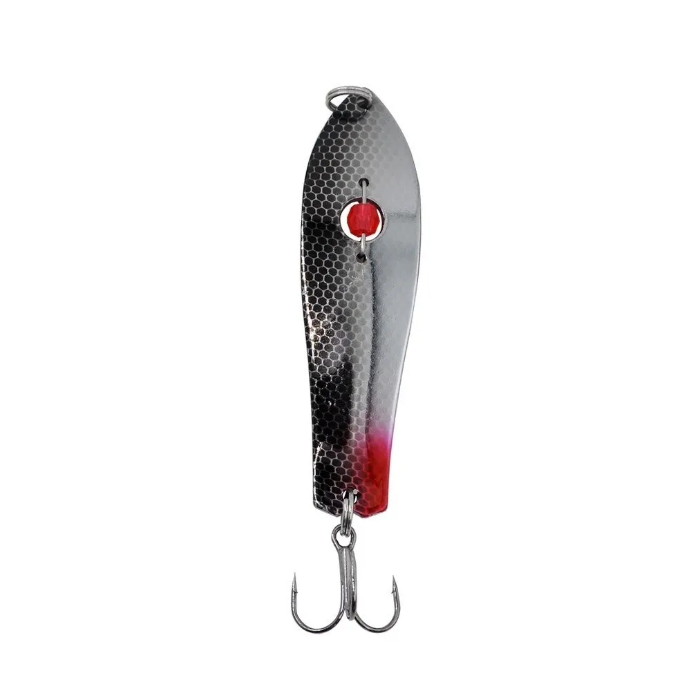 2 pz 93mm Lunghezza Richiamo di Pesca Spinner Materiale Ottone 28g Peso Esche da Traina Costruzione in Metallo Esche da Pesca in Metallo