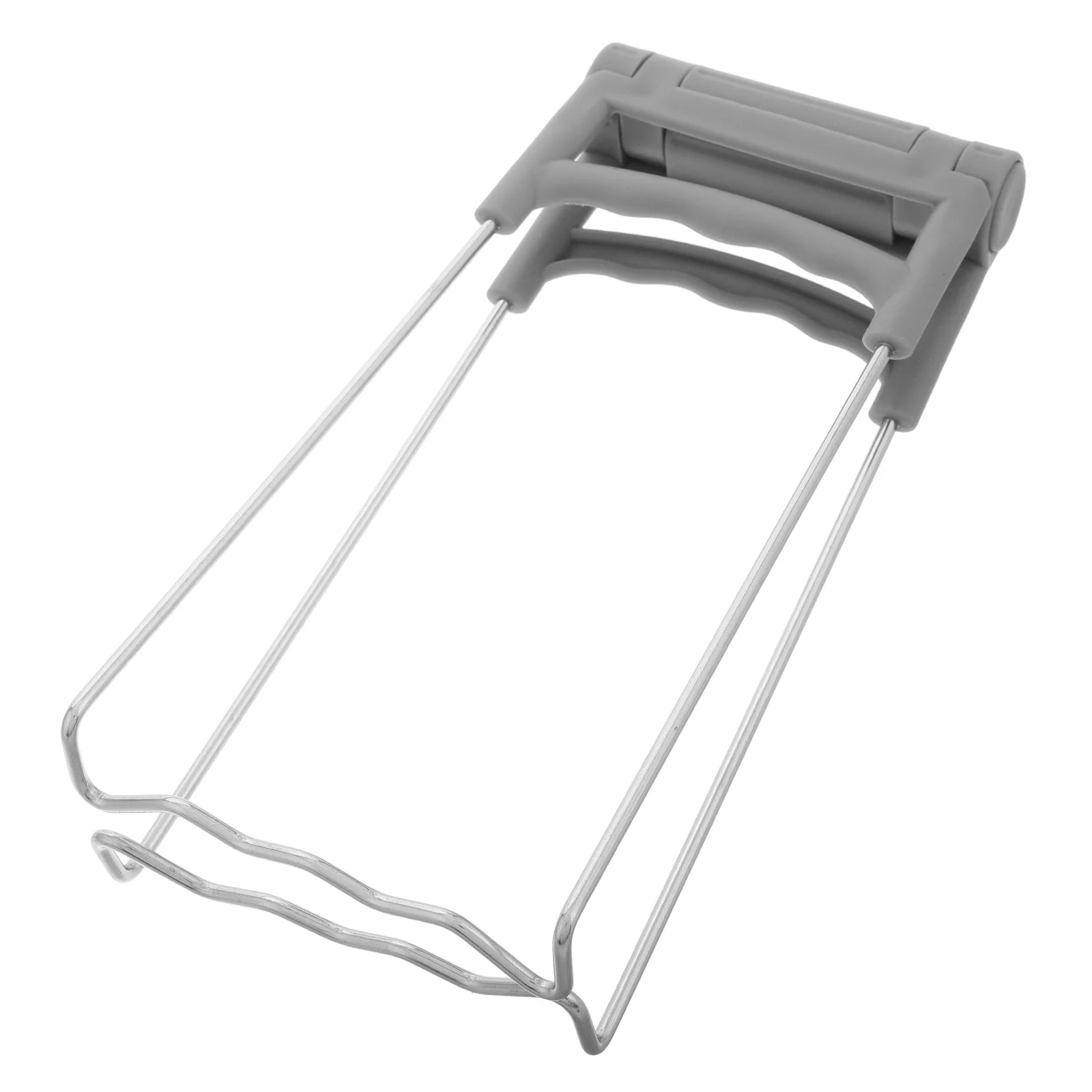 1 stücke Anti Verbrühungen Chuck Geschirr Halter Clamp Tong Edelstahl Halterung Klapp Schalen Heber Küche Werkzeug Wärmedämmung