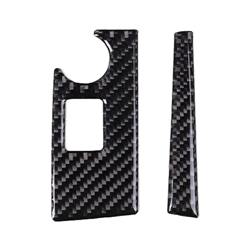 Car Carbon Fiber Center Console Dashboard Navigation Switch Button Frame Cover Trim for Chevrolet Corvette C7