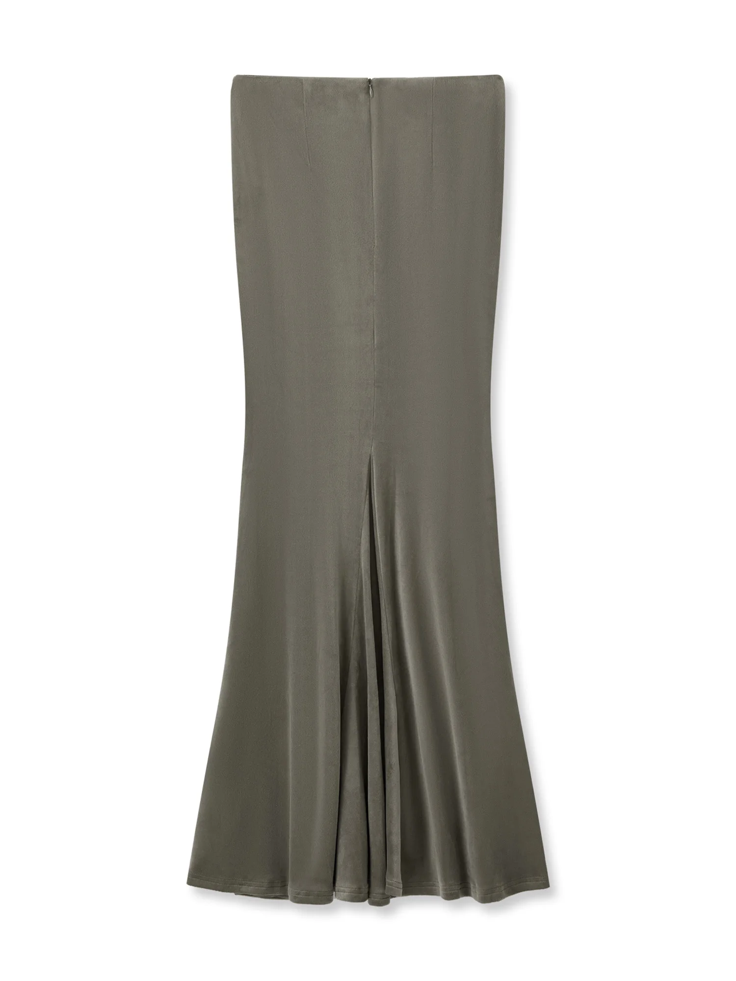 

Стильная женская однотонная юбка-миди с высокой талией и рюшами с элегантным дизайном «рыбий хвост» для повседневного и официального ношения