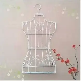 Wrought iron wall-mounted model rack, women's Korean style half-model prop, clothingrack, half-body hangingrack, clothes hange