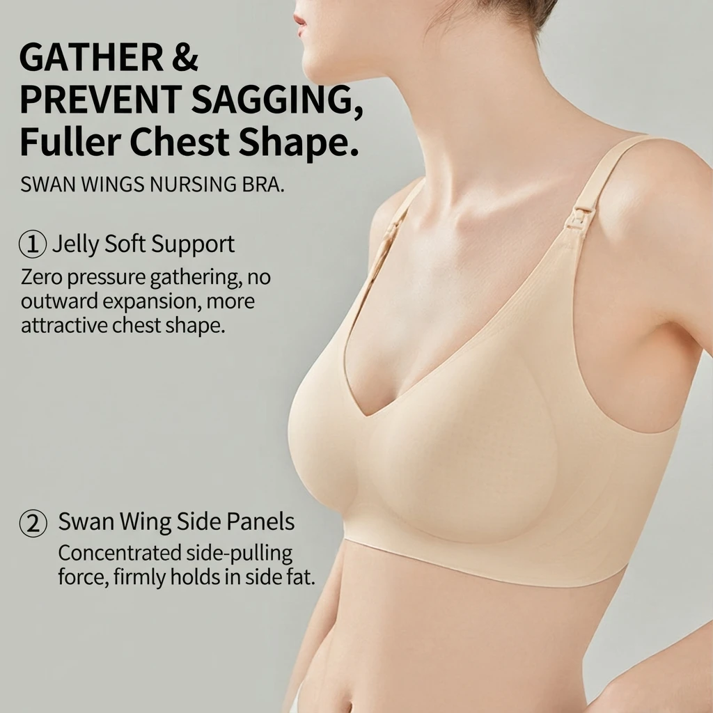 Maternity Nursing Bra Nylon Front Buckle Adjustable Anti Sagging Plus Size Breastfeeding Pregnancy Women Comfortable