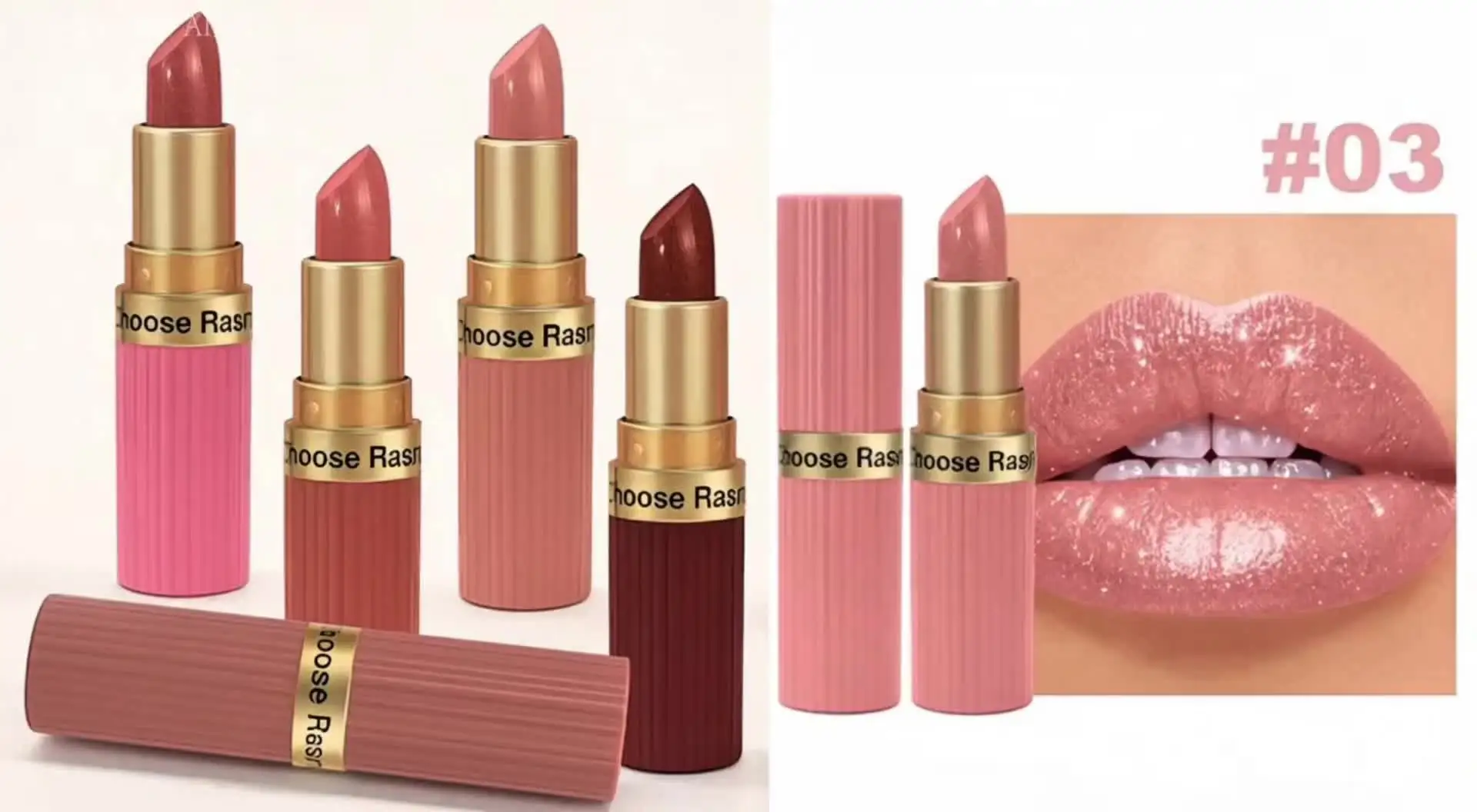Pearlescent Pink Glitter Velvet Lipstick Metallic Waterproof Long Lasting Matte Shimmer Diamond Lipstick Women Makeup Cosmetic