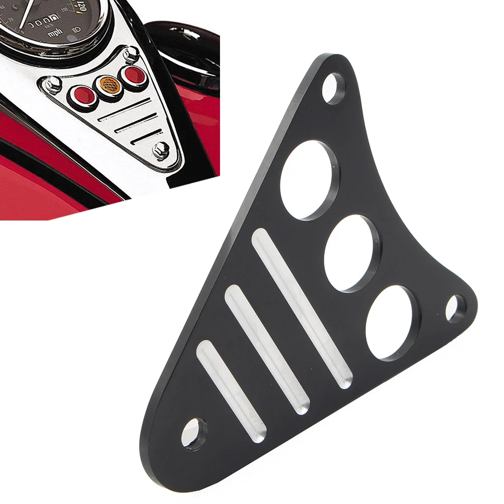 CNC Black Motorcycle Dash Plaque Cover For Kawasaki VN800 Vulcan Custom Classic 1995-2006