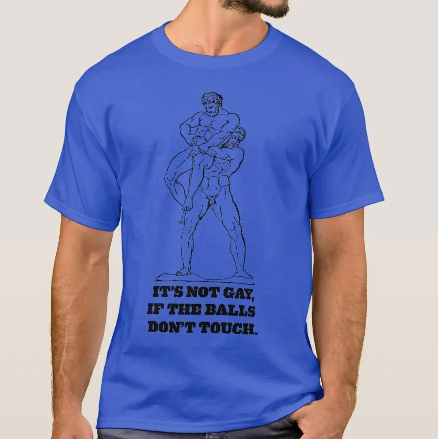 Roman Gods - Heracles and Antaeus Funny Wrestling T Shirt. Short Sleeve 100% Cotton Casual T-shirts Loose Top Size S-3XL